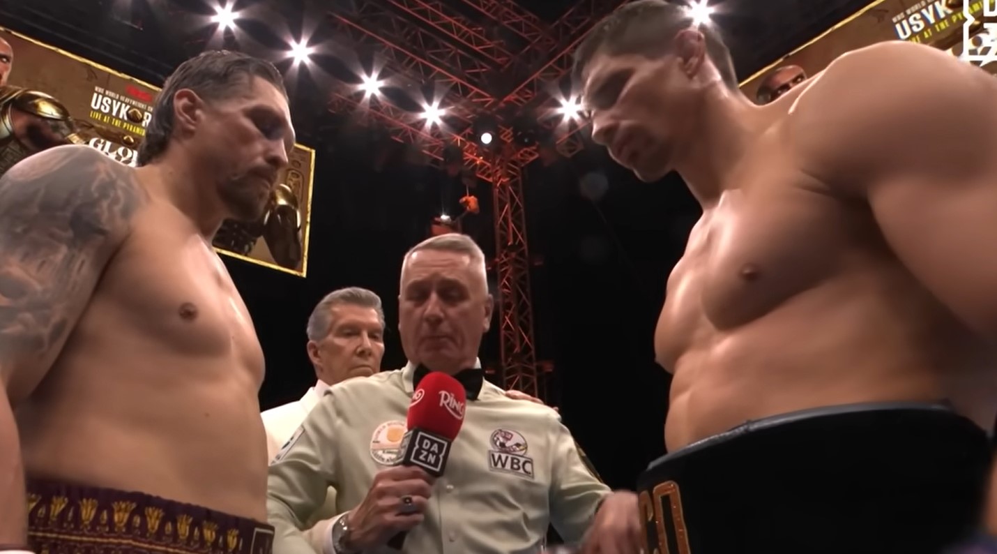 «Слухайте, це не моя робота»: Усик відмовився говорити про спірну зупинку бою з Верховеном «Слухайте, це не моя робота»: Усик відмовився говорити про спірну зупинку бою з Верховеном